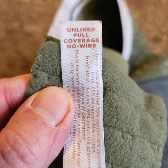 Lot Of 2 Cacique Bras Size 44D Green Polka Dot Blue White Striped Adjustable - Picture 6 of 8